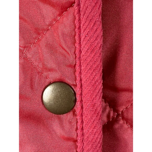 Appleseed's Orange Coral Quilted Barn Jacket Plus 1X Country Chic Cottagecore - Picture 5 of 16